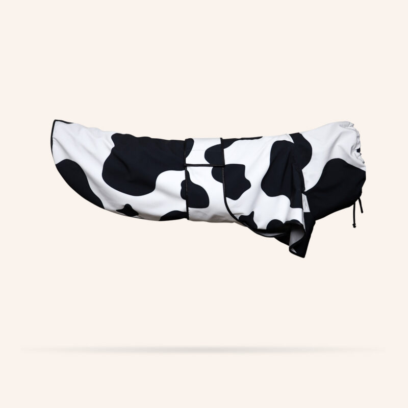 kurtka plaszcz przeciwdeszczowy wzor krowa